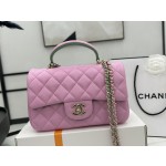 CHANEL 3P Latest Mini CF Handle Handbag AS2431 Contrast Sheepskin