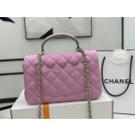 CHANEL 3P Latest Mini CF Handle Handbag AS2431 Contrast Sheepskin