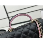 CHANEL 3P Latest Mini CF Handle Handbag AS2431 Contrast Sheepskin