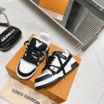 Louis Vuitton couple's runway show new basketball sneakers