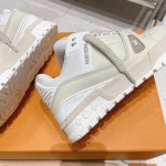 Louis Vuitton couple's runway show new basketball sneakers