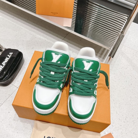 Louis Vuitton couple's runway show new basketball sneakers