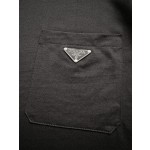 Prada 2023 New Official Website Latest Triangle Pocket Short Sleeve T-shirt