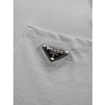 Prada 2023 New Official Website Latest Triangle Pocket Short Sleeve T-shirt