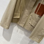 Loewe Vintage Denim Short Hooded Jacket Coat