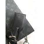 Louis Vuitton M46452 black flower briefcase handbag series