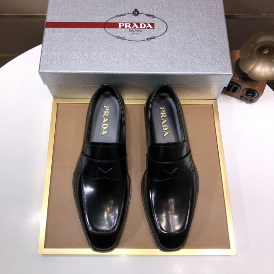 Prada genuine leather business suit shoes