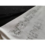 Burberry Hot Diamond Decorative Round Neck T-shirt