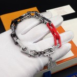 LOUIS VUITTON YK Monogram Chain bracelet with pumpkin shaped decoration