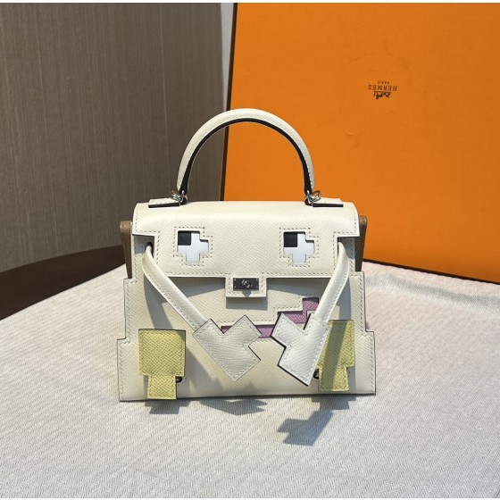 Kelly doll Mosaic doll bag cream white