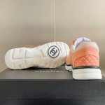 CHANEL twill woolen patchwork casual sports shoes
