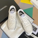 CHANEL twill woolen patchwork casual sports shoes