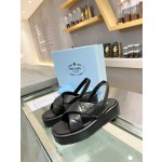 Prada bread sandals