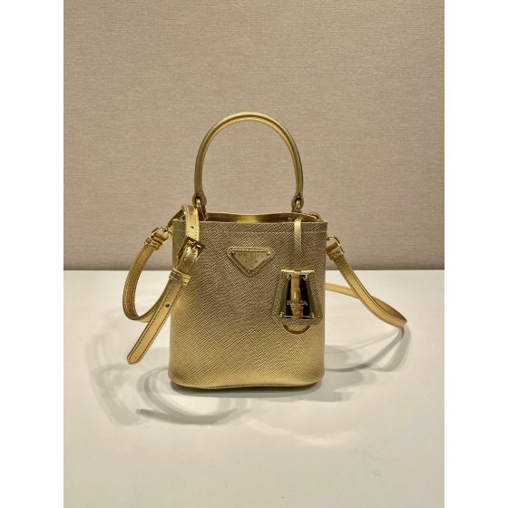 Prada bucket bag 🎉 1BA373 Gold