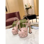 Gucci runway show water platform popular sandals