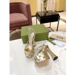 Gucci runway show water platform popular sandals