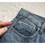Dior Casual Denim Set Denim Pants