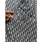 Dior Bullet Screen Jacquard Charge Coat Windbreaker Coat