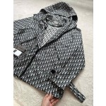 Dior Bullet Screen Jacquard Charge Coat Windbreaker Coat