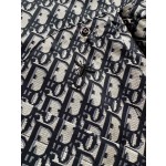 Dior Bullet Screen Jacquard Charge Coat Windbreaker Coat
