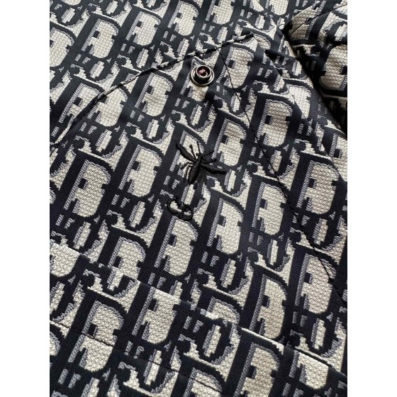 Dior Bullet Screen Jacquard Charge Coat Windbreaker Coat