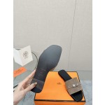 Hermes Kelly buckle up slippers