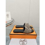 Hermes Kelly buckle up slippers