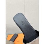 Hermes Kelly buckle up slippers