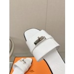 Hermes Kelly buckle up slippers