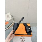 Hermes Kelly buckle up slippers