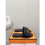 Hermes Kelly buckle up slippers