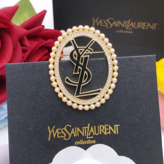Saint Laurent YSL brooch