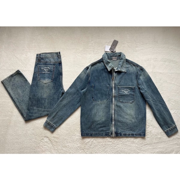 Dior Casual Denim Set Denim Top