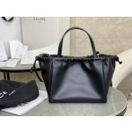CELINE New Full Leather Drawstring Bag Small Model: 111013