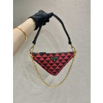 Prada embroidered triangular bag 🎉 1BC543