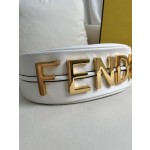 FENDI praphy Underarm Bag White Large Size: 205