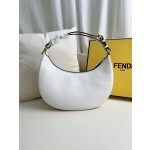 FENDI praphy Underarm Bag White Large Size: 205