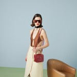 GUCCI circular interlocking double G craftsmanship showcases Blondie series model 744434