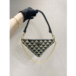 Prada embroidered triangular bag 🎉 1BC543