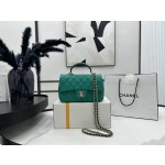 CHANEL 23P Latest Mini CF Handle Handbag AS2431 Contrast Sheepskin