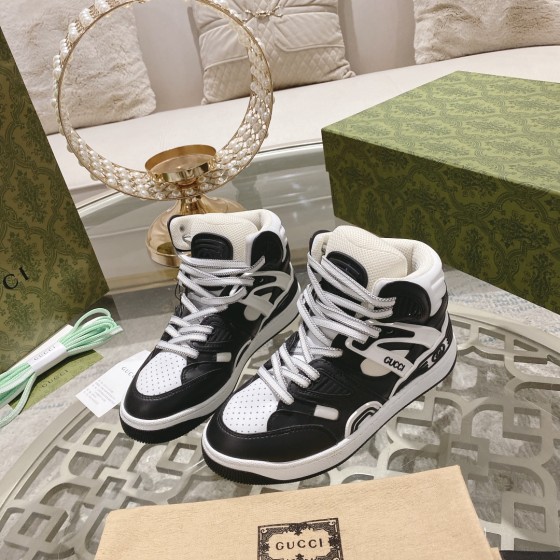 Gucci High Top Basketball Shoe Couple Style