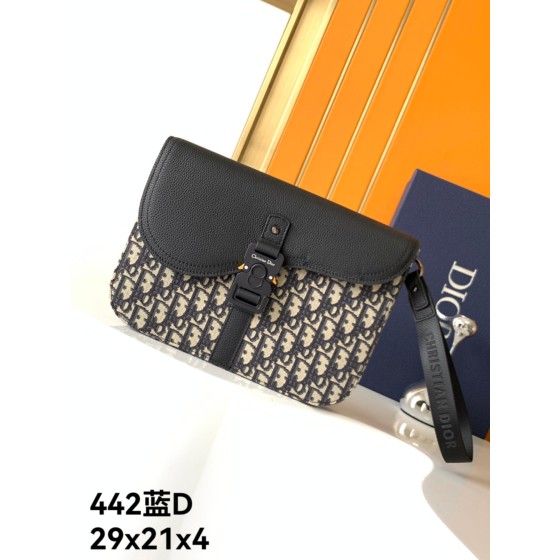 Dior-handbag model: original single 442# blue D jacquard
