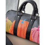 LOUIS VUITTON Pumpkin Print YK KEEPALL 25 Handbag M46437