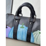 LOUIS VUITTON Pumpkin Print YK KEEPALL 25 Handbag M46437