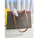 FENDI Peekaboo X-Tote handbag embroidered Tote model number: 1819