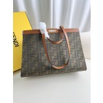 FENDI Peekaboo X-Tote handbag embroidered Tote model number: 1819