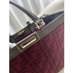FENDI Peekaboo X-Tote handbag embroidered Tote model number: 1819