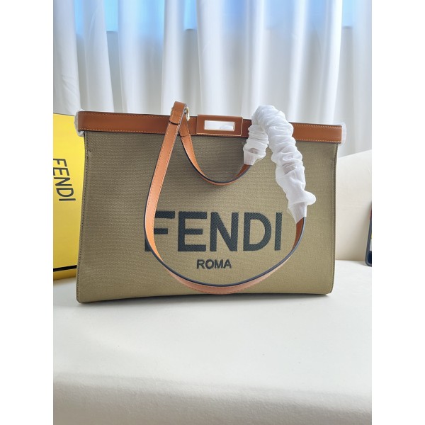 FENDI Peekaboo X-Tote handbag embroidered Tote model number: 1819
