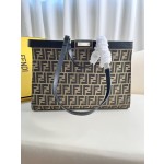 FENDI Peekaboo X-Tote handbag embroidered Tote model number: 1819