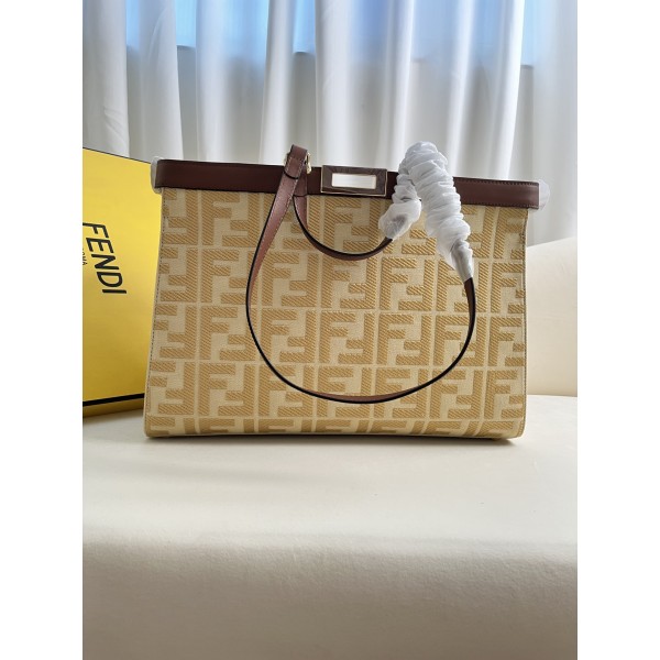 FENDI Peekaboo X-Tote handbag embroidered Tote model number: 1819